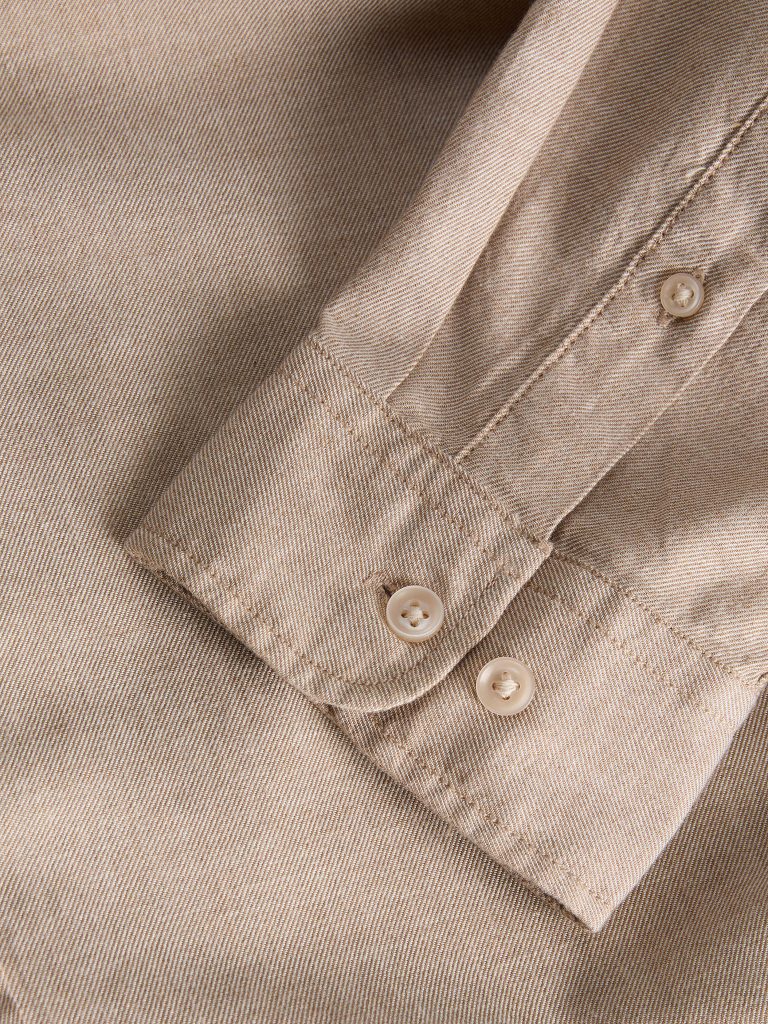 JJEFIELD MELANGE SHIRT LS OATMEAL
