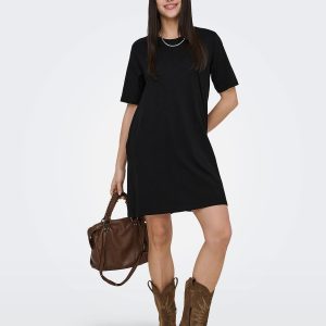 ONLMARA SS POCKET DRESS JRS BLACK – Image 4