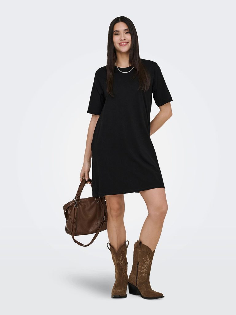 ONLMARA SS POCKET DRESS JRS BLACK