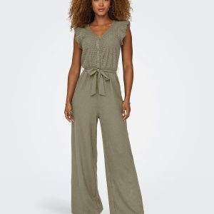 ONLELISA SL VNECK JUMPSUIT JRS MERMAID BLOOM - Image 3