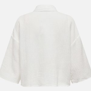 THEIS LIFE CROP SHIRT CLOUD DANCER – Image 2