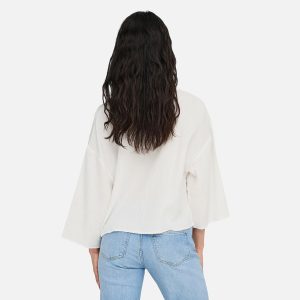 THEIS LIFE CROP SHIRT CLOUD DANCER – Image 4