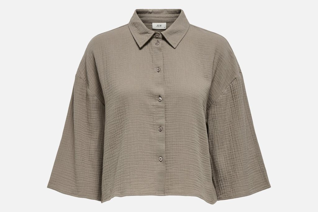 THEIS LIFE CROP SHIRT WVN BIRNDLE