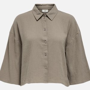 THEIS LIFE CROP SHIRT WVN BIRNDLE - Image 1