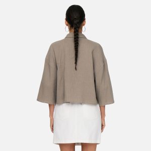 THEIS LIFE CROP SHIRT WVN BIRNDLE - Image 4