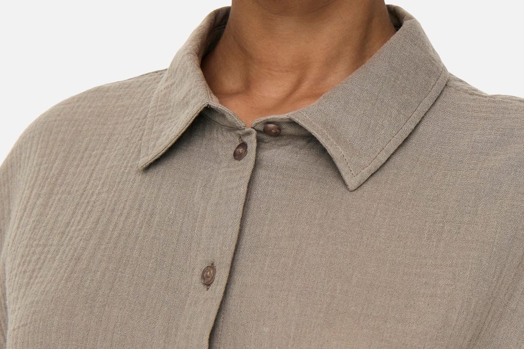 THEIS LIFE CROP SHIRT WVN BIRNDLE