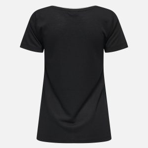 DALILA VNECK LUREX BLACK SILVER – Image 2