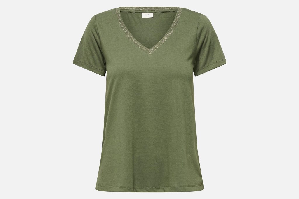 DALILA VNECK LUREX CHIVE GOLD