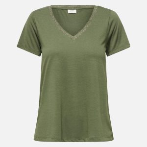 DALILA VNECK LUREX CHIVE GOLD - Image 1