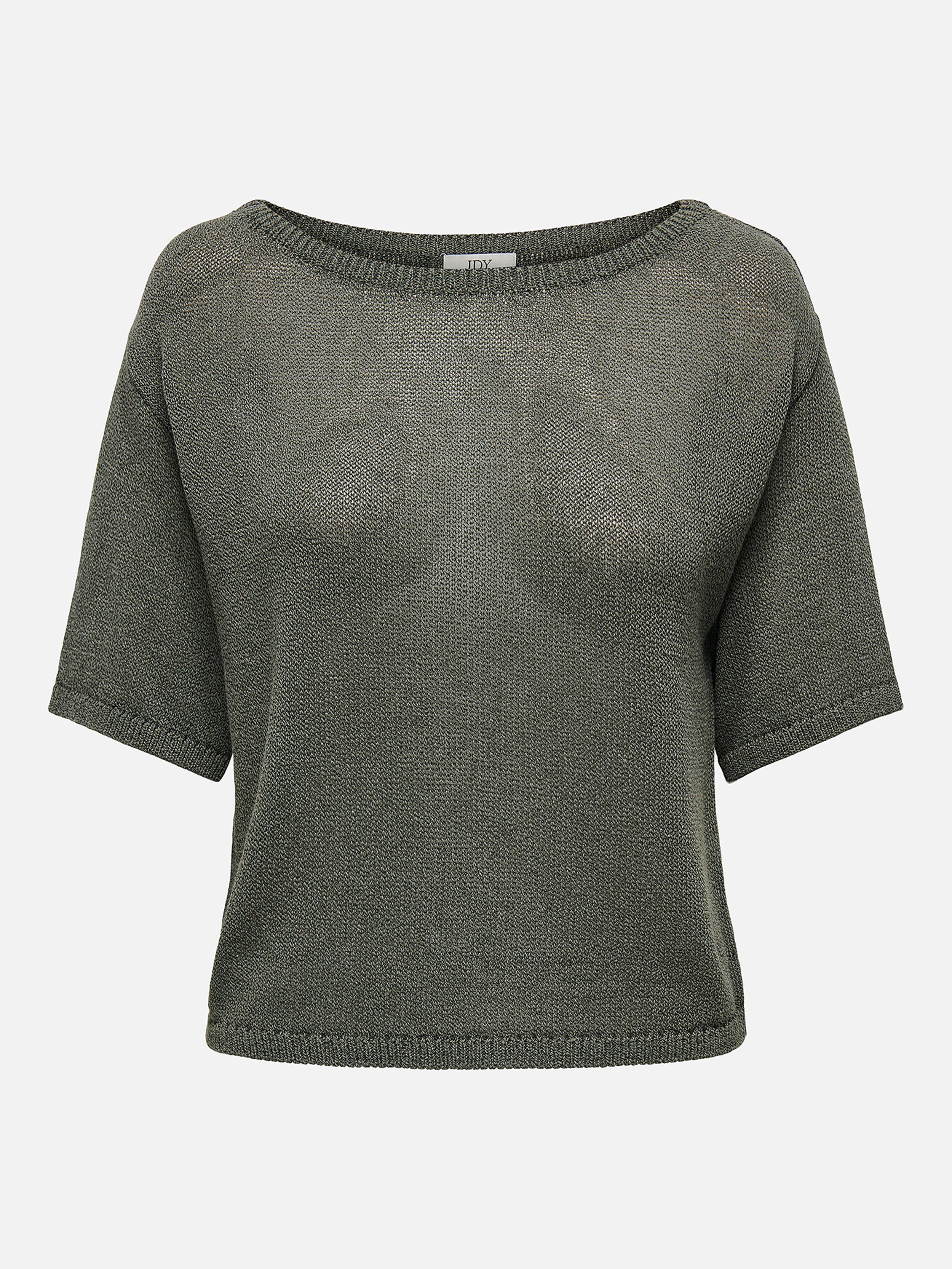 JDYSHINE LIFE SS PULLOVER KNT KAMBABA MELANGE