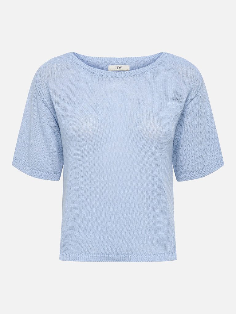 JDYSHINE LIFE SS PULLOVER KNT POWDER BLUE MEL