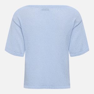 JDYSHINE LIFE SS PULLOVER KNT POWDER BLUE MEL – Image 2