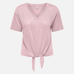 AMBER SHINE TOP PALE LILAC GLITTER - Image 1