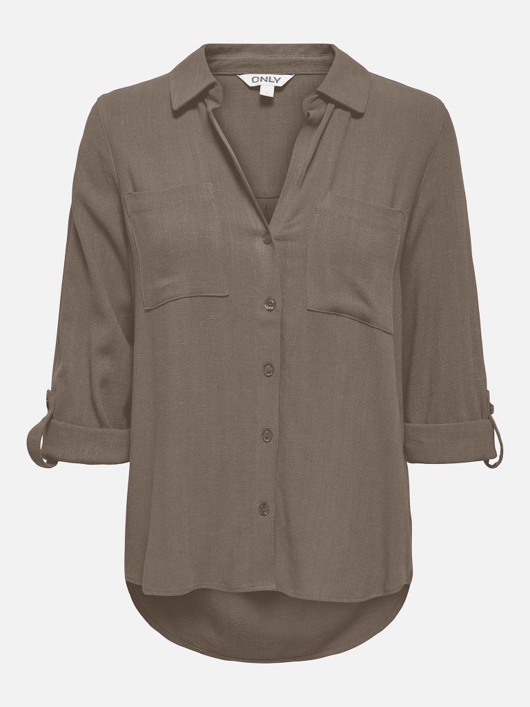 ONLYASMINSIESTA LS LI BL SHIRT WALNUT