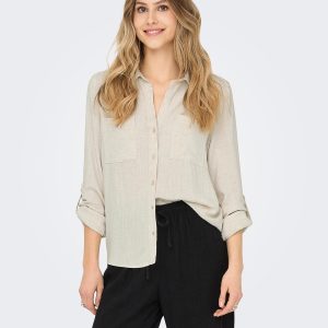 ONLYASMINSIESTA LS LI BL SHIRT MOONBEAM – Image 4