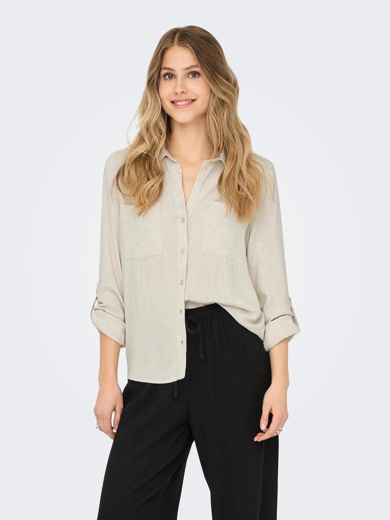 ONLYASMINSIESTA LS LI BL SHIRT MOONBEAM