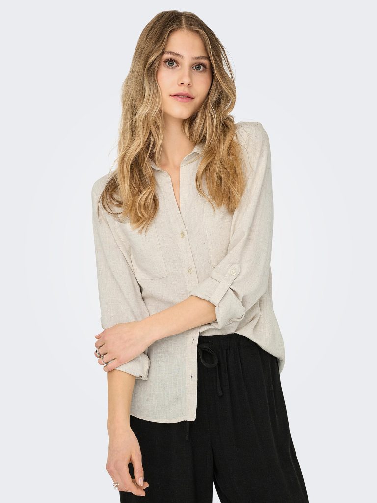 ONLYASMINSIESTA LS LI BL SHIRT MOONBEAM