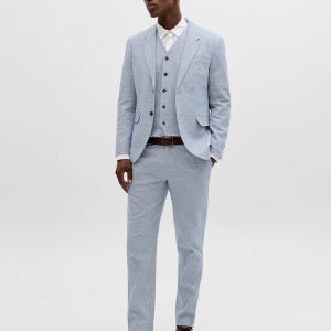 JPRMARTIN SUMMER TRS LINEN BLEND FADED DENIM – Image 3
