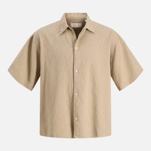 JORMONTAUK WAVY TEXTURE SHIRT CROCKERY - Image 1