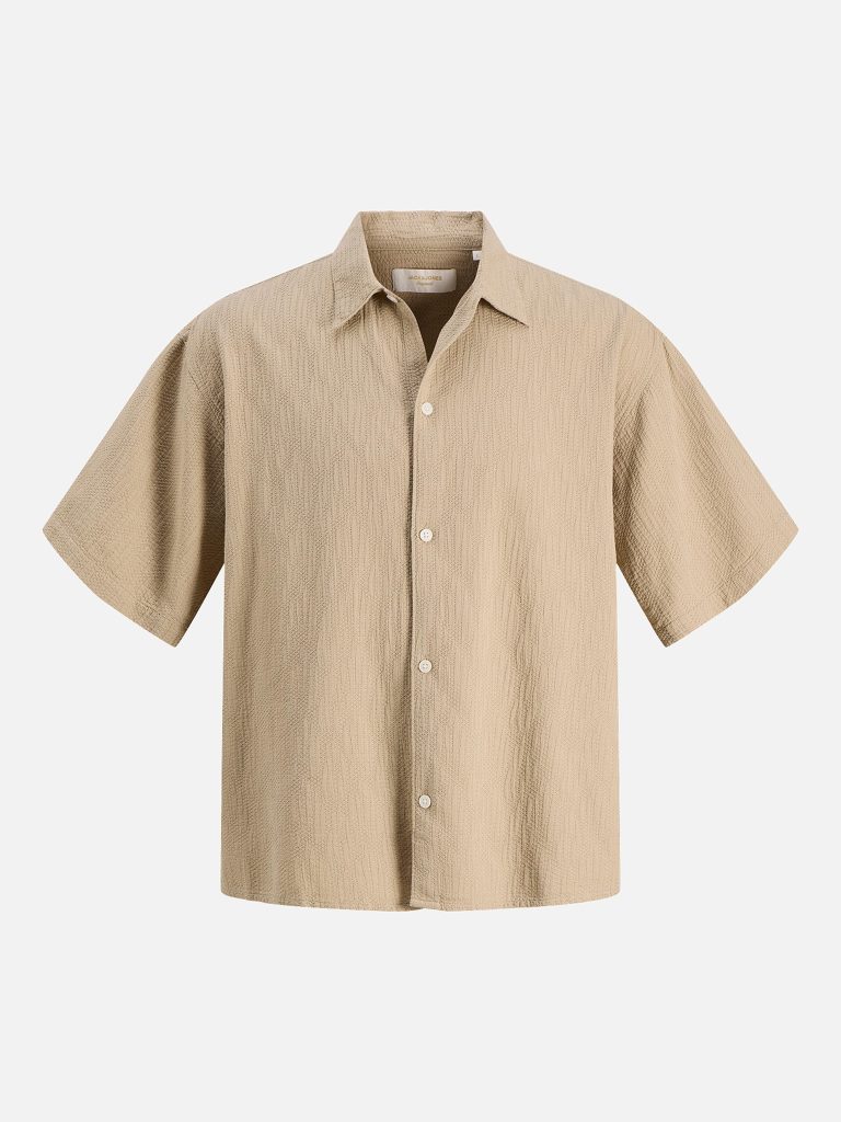 JORMONTAUK WAVY TEXTURE SHIRT CROCKERY