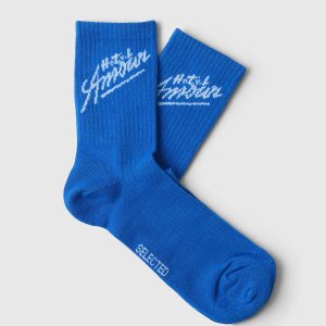 SLHMORTEN AMOUR SOCK VICTORIA BLUE – Image 1