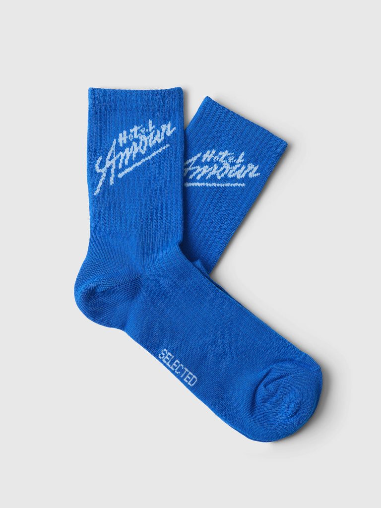SLHMORTEN AMOUR SOCK VICTORIA BLUE