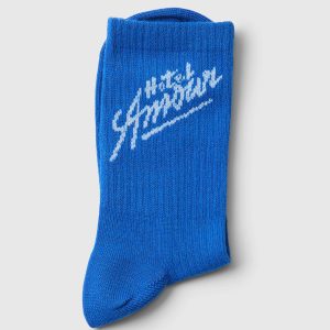 SLHMORTEN AMOUR SOCK VICTORIA BLUE – Image 2