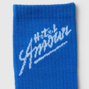 SLHMORTEN AMOUR SOCK VICTORIA BLUE – Image 3