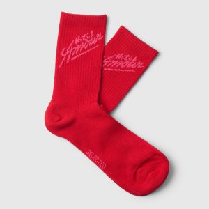 SLHMORTEN AMOUR SOCK POINSETTIA – Image 1