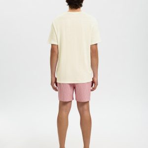 SLHBET LINEN SS ONECK TEE EGRET - Image 2