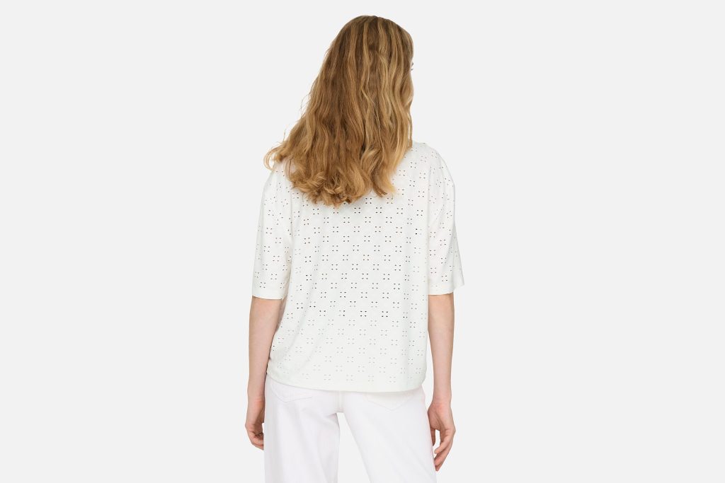 CATHINKA BUTTON TOP CLOUD DANCER