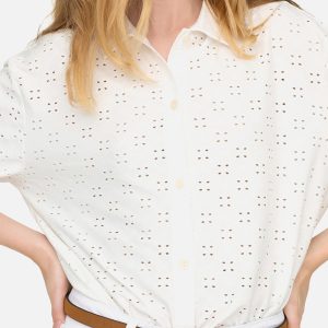 CATHINKA BUTTON TOP CLOUD DANCER - Image 4