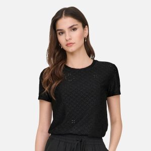 CATHINKA TAG TOP BLACK - Image 3