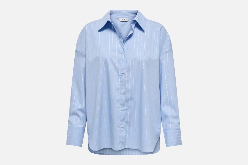 MIO LUREX SHIRT CHAMBRAY BLUE