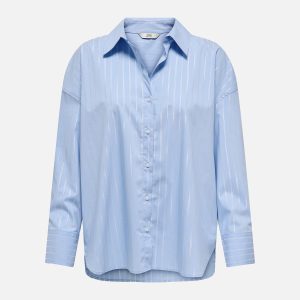 MIO LUREX SHIRT CHAMBRAY BLUE - Image 1