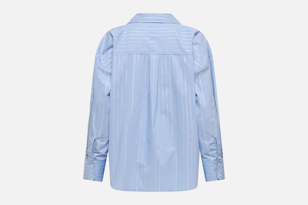 MIO LUREX SHIRT CHAMBRAY BLUE