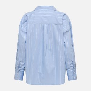 MIO LUREX SHIRT CHAMBRAY BLUE - Image 2