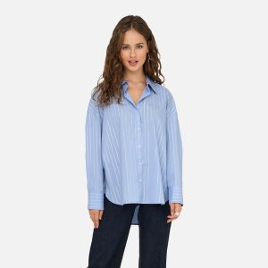 MIO LUREX SHIRT CHAMBRAY BLUE - Image 3