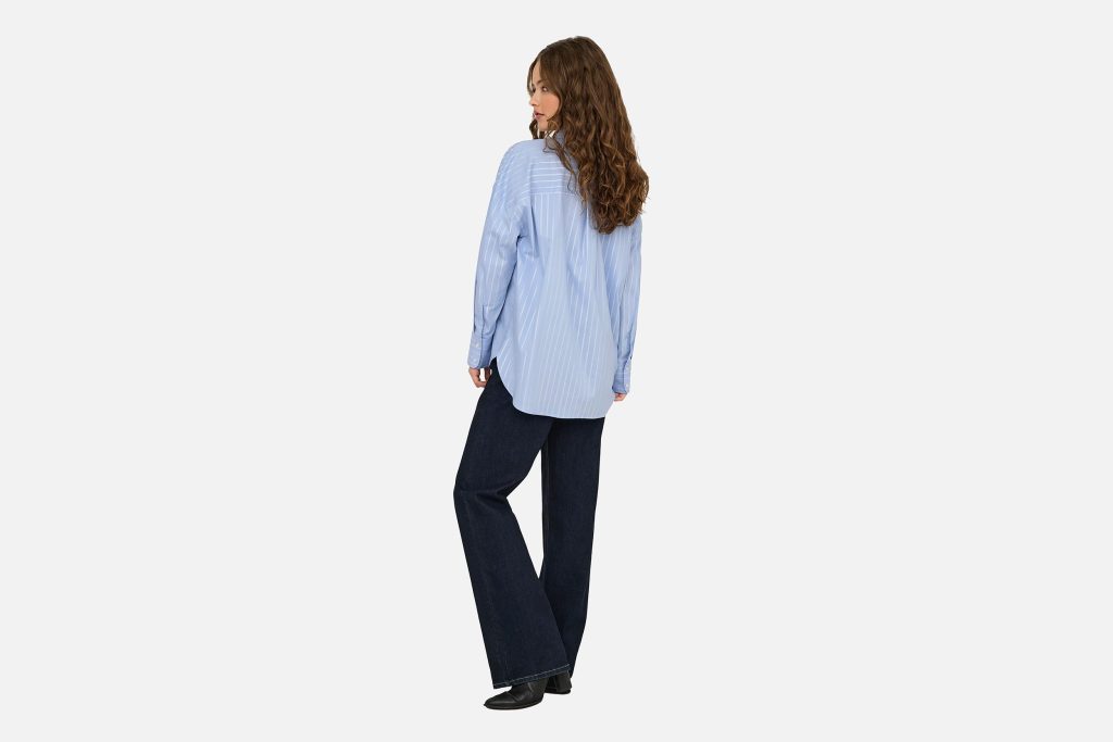 MIO LUREX SHIRT CHAMBRAY BLUE