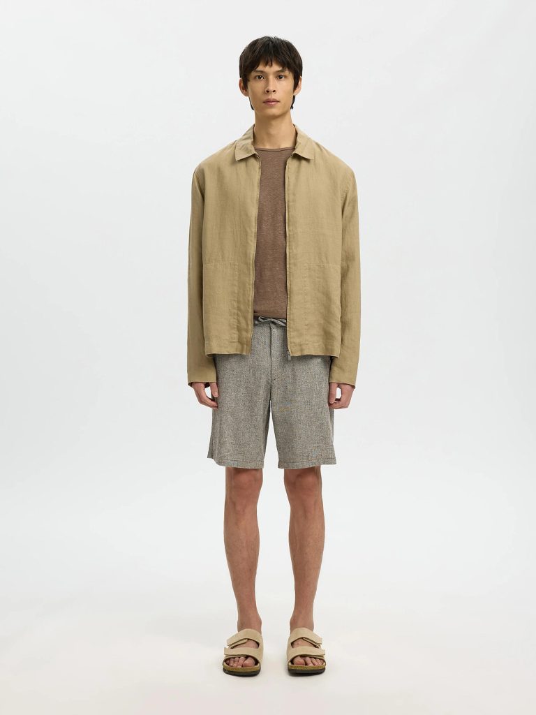 SLMREGULARBRODY LINEN BLD SHORTS DELICIOSO