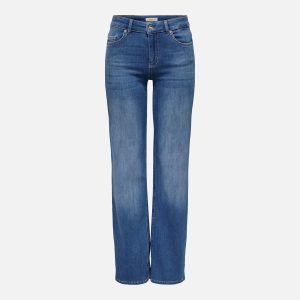 BLUSH MID STRAIGHT MEDIUM BLUE DENIM L30 – Image 1