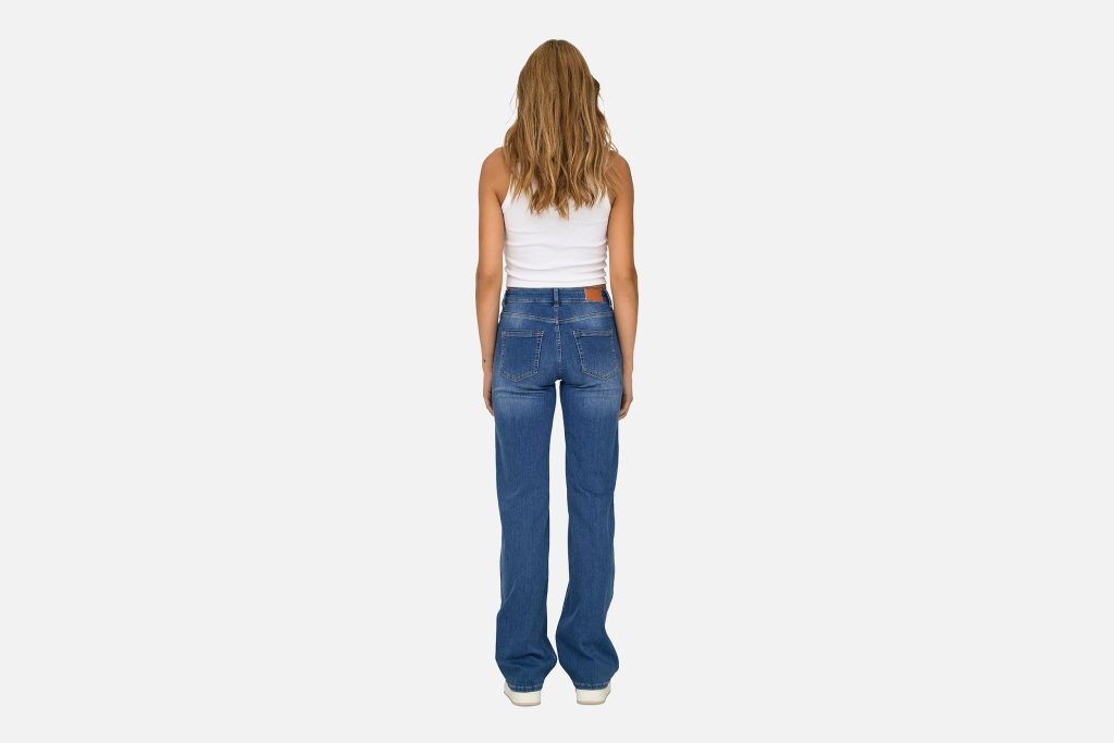 BLUSH MID STRAIGHT MEDIUM BLUE DENIM L30