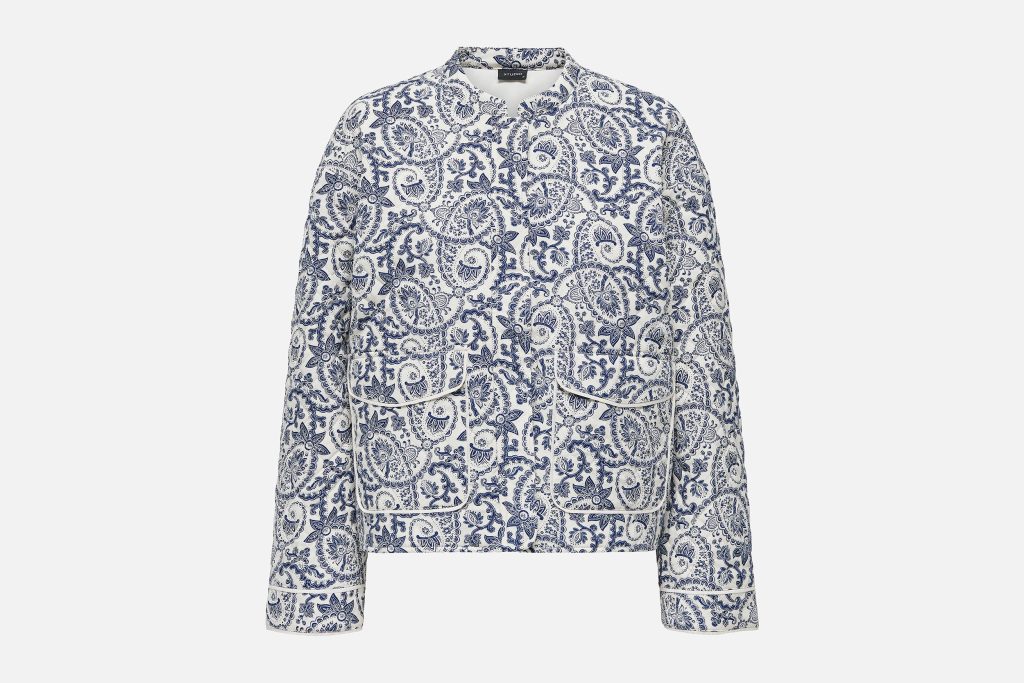 ONLHALLIE QUILTED JACKET OTW NOOS BLUE TILE PRINT