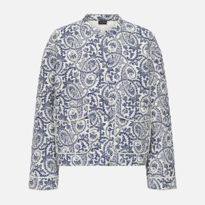 ONLHALLIE QUILTED JACKET OTW NOOS BLUE TILE PRINT – Image 1