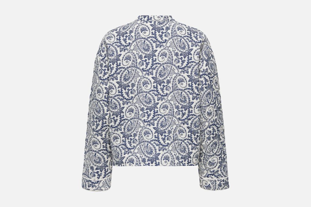 ONLHALLIE QUILTED JACKET OTW NOOS BLUE TILE PRINT