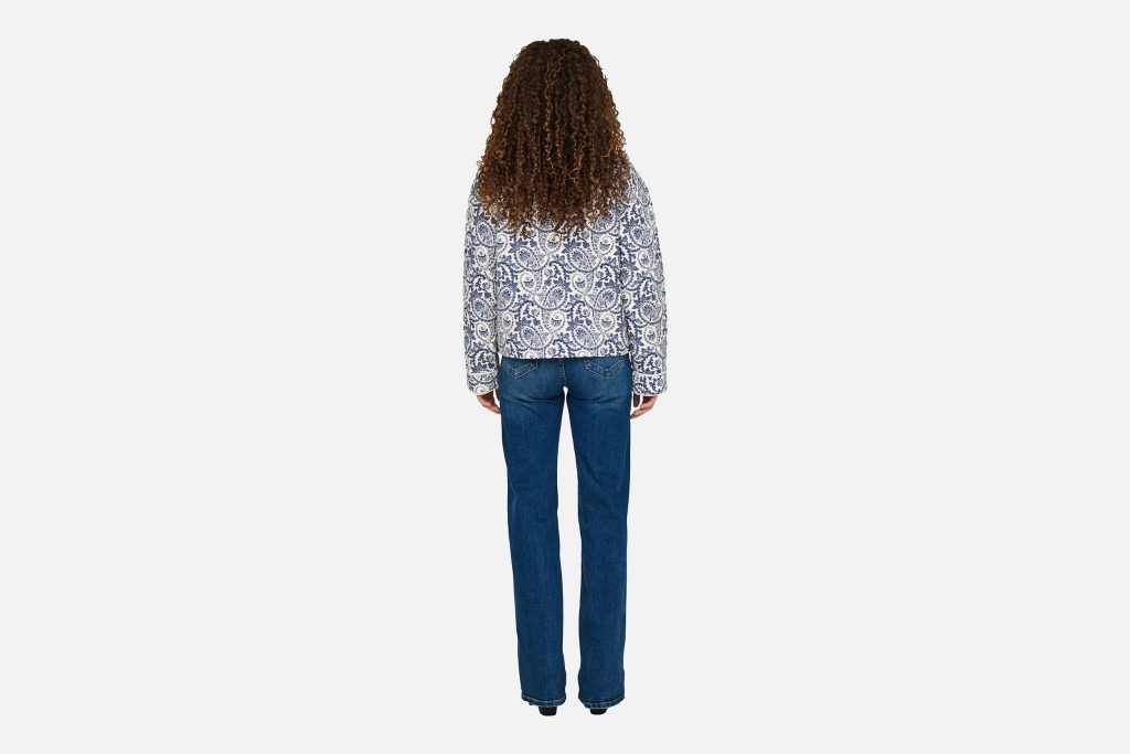 ONLHALLIE QUILTED JACKET OTW NOOS BLUE TILE PRINT