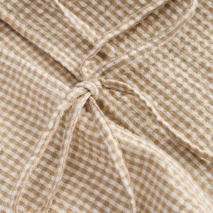 JXZOE SEERSUCKER LS TIE SHIRT CORNSTALK WHITE – Image 3