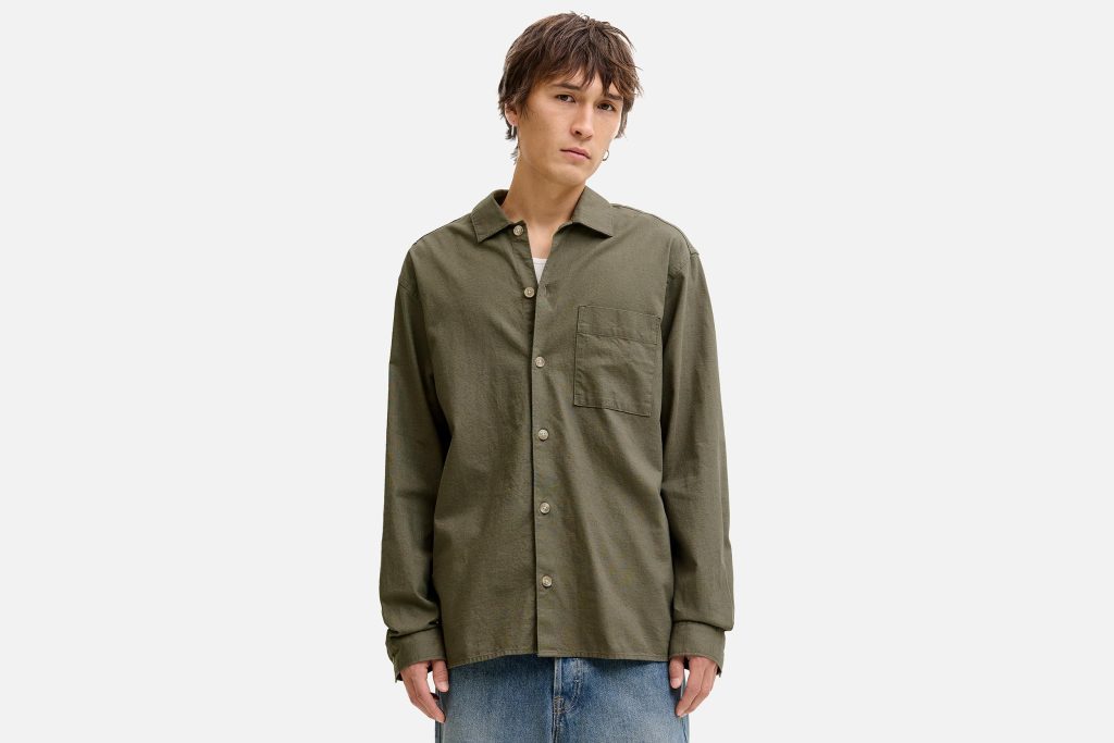 TRISTAN OVERSHIRT DUSTY OLIVE