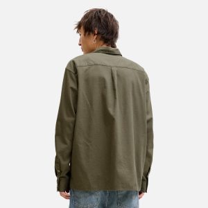 TRISTAN OVERSHIRT DUSTY OLIVE - Image 4