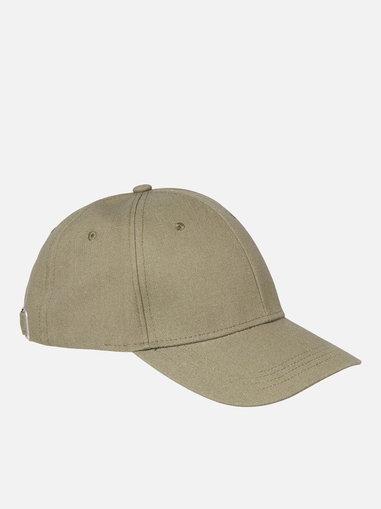 JACBASE LOUIS LINEN BLEND CAP DUSTY OLIVE